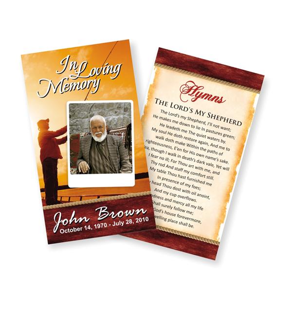 Free Memorial Card Template In Indesign Format Download