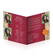 Legal Single Fold Programs Floral #0006