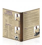 Letter Single Fold Programes Soccer #0003