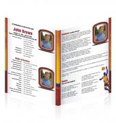 A4 Single Fold Basketball ST C Cavaliers #0001