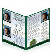 A4 Single Fold Programes Nature Theme Forest #0003