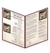 A4 Single Fold Programes Simple Theme #0018