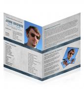 A4 Single Fold Programes Simple Theme #0068