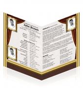A4 Single Fold Programs Texture #0014