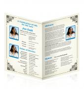 Letter Single Fold Programes Simple Theme #0003
