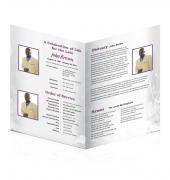 A4 Single Fold Programes Simple Theme #0008