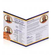 Legal Single Fold Programs Basketball #0024