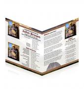 Legal Single Fold Programs Nature Theme Mountain #0002