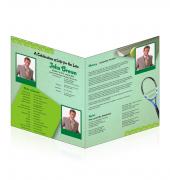 Legal Single Fold Programs Tennis #0014