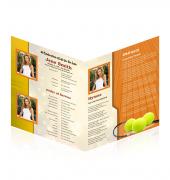 Legal Single Fold Programs Tennis #0015