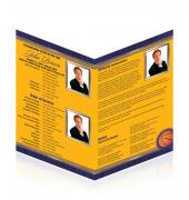 Letter Single Fold Programes Basketball #0023