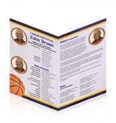 Letter Single Fold Programes Basketball #0024