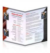 Letter Single Fold Programes Business #0007