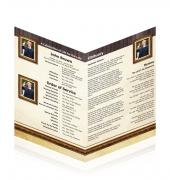 Letter Single Fold Programes Business #0009