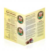 Letter Single Fold Programes Rugby #0027