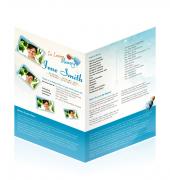 Letter Single Fold Programes Simple Theme #0040