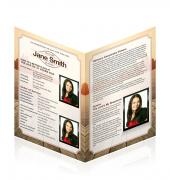 Letter Single Fold Programes Simple Theme #0066