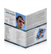 Letter Single Fold Programes Simple Theme #0068