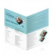 Letter Single Fold Programes Simple Theme #0084