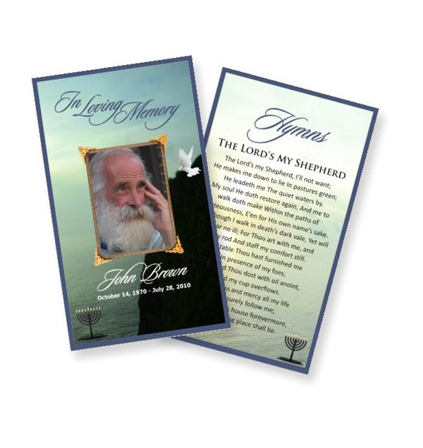 funeral prayer card
