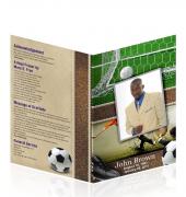 Letter Single Fold Programes Soccer #0003