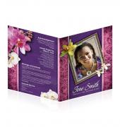 Legal Single Fold Programs Floral #0005