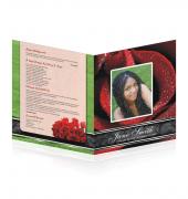 Legal Single Fold Programs Floral #0008