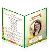 A4 Single Fold Programes Simple Theme #0025