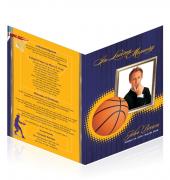 A4 Single Fold Programs Basketball #0023