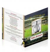 A4 Single Fold Programs Rugby #0029