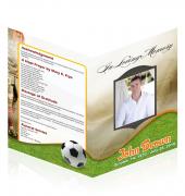 A4 Single Fold Programs Soccer #0012