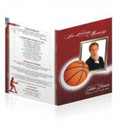 A4 Single Fold Programs Sports Basketball #0030