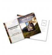 Funeral Announcements Nature Theme Mountain #0002