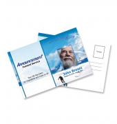 Funeral Announcements Nature Theme Snow #0005