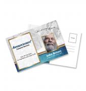 Funeral Announcements Nature Theme Snow #0006