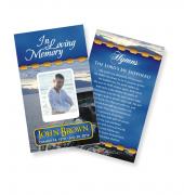Funeral Prayer Cards (Large) Fishing #0007