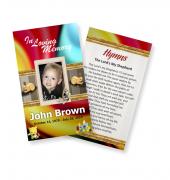 Funeral Prayer Cards (Large) Kids #0006