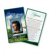 Funeral Prayer Cards (Large) Nature Theme Forest #0003