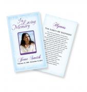 Funeral Prayer Cards (Large) Simple Theme #0004