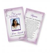 Funeral Prayer Cards (Large) Simple Theme #0005