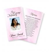 Funeral Prayer Cards (Large) Simple Theme #0010