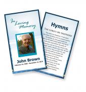 Funeral Prayer Cards (Large) Simple Theme #0017