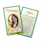 Funeral Prayer Cards (Large) Simple Theme #0025
