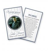 Funeral Prayer Cards (Large) Simple Theme #0027