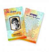 Funeral Prayer Cards (Large) Simple Theme #0030
