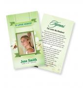 Funeral Prayer Cards (Large) Simple Theme #0032
