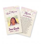 Funeral Prayer Cards (Large) Simple Theme #0047