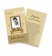 Funeral Prayer Cards (Large) Simple Theme #0048
