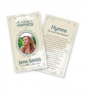 Funeral Prayer Cards (Large) Simple Theme #0056