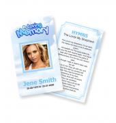 Funeral Prayer Cards (Large) Simple Theme #0063